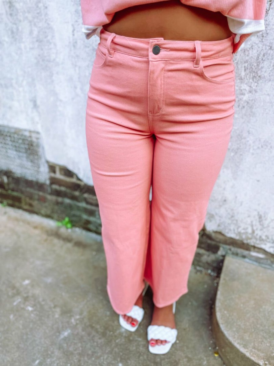 * Entro Ayla Peach High Waisted Denim Pants Denim