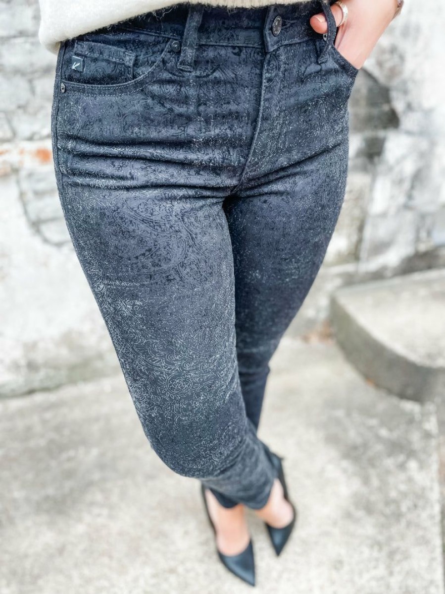 * Kancan Denim Jada Black Ankle Skinny Jeans Bottoms