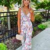 * Cezanne Taylor Floral Self Tie Jumpsuit Take Me Away: Resort Edition Rompers & Jumpsuits