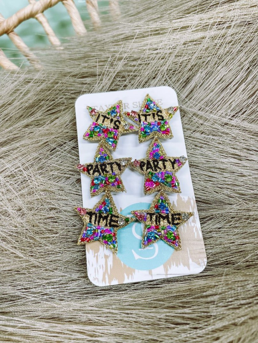 * Texas Bling It'S Party Time Earrings Jewelry Jewelry