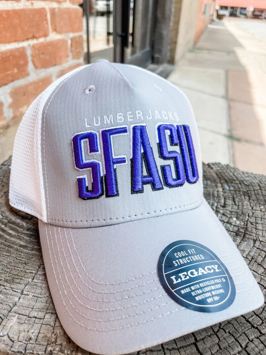 * Legacy Sfasu Slice Trucker Hat- Grey/ Hat Hats