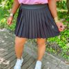 * Very J Kenna Pleated Skirt- Black Bottoms Bottoms