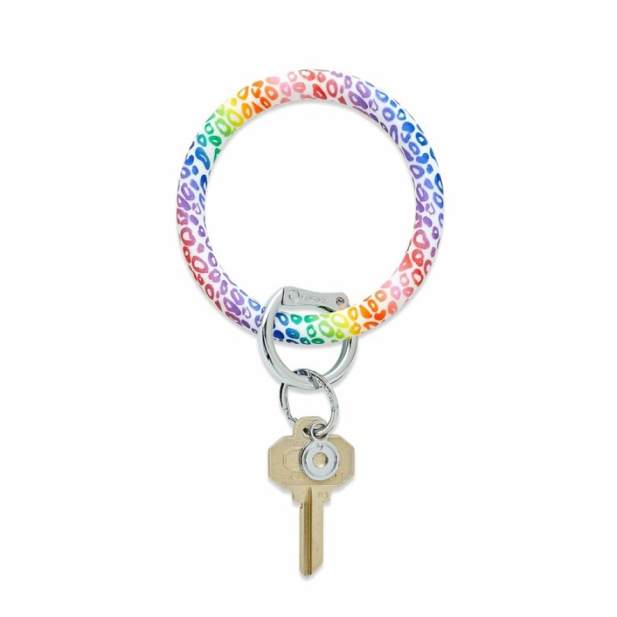 * Texas Bling Gifts Rainbow Cheetah Print Collection Key Ring Gifts