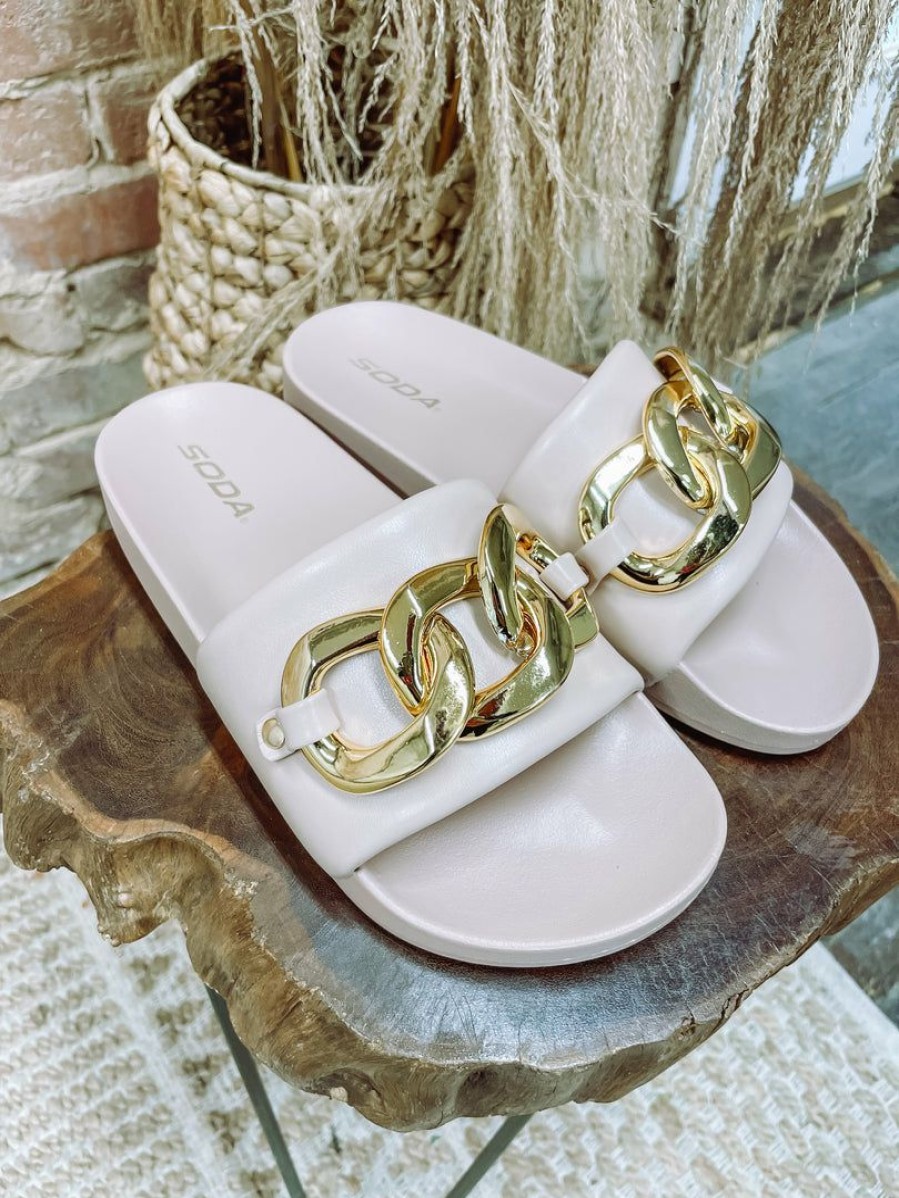 * Fortune Dynamic Talent Sandals- Beige Shoes Sandals