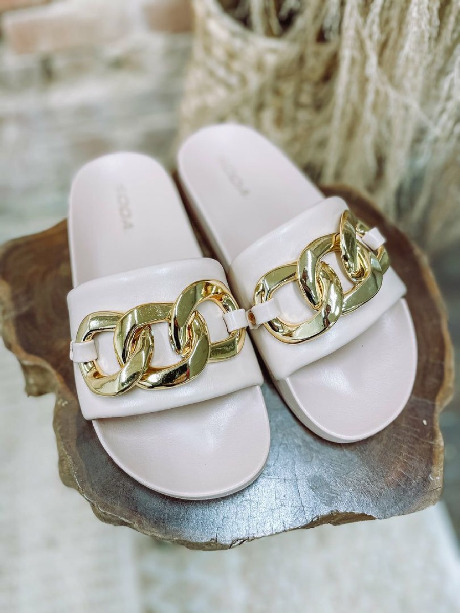 * Fortune Dynamic Talent Sandals- Beige Shoes Sandals