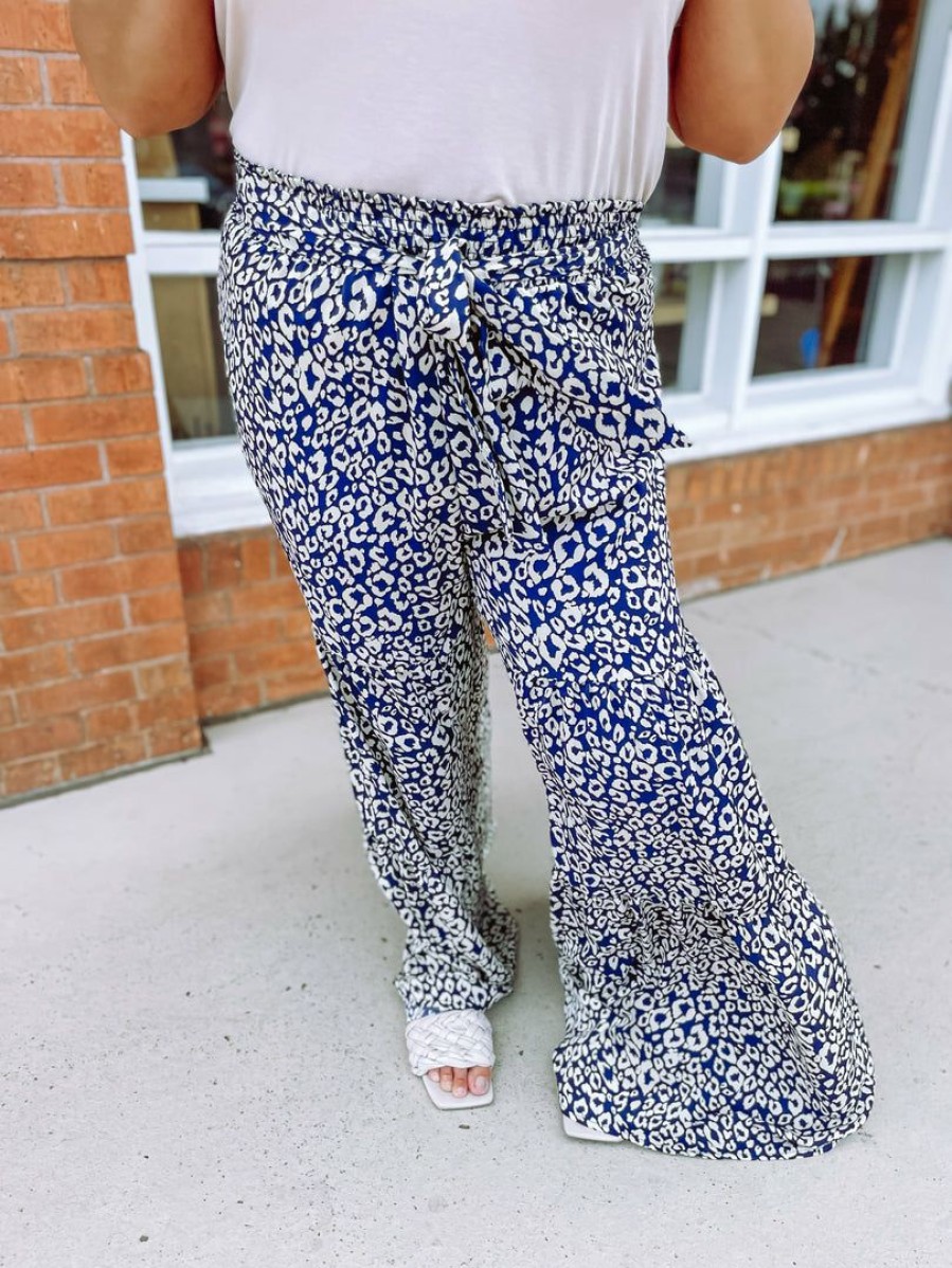 * Ee:Some Plus Delany Cheetah Wide Leg Pants Plus