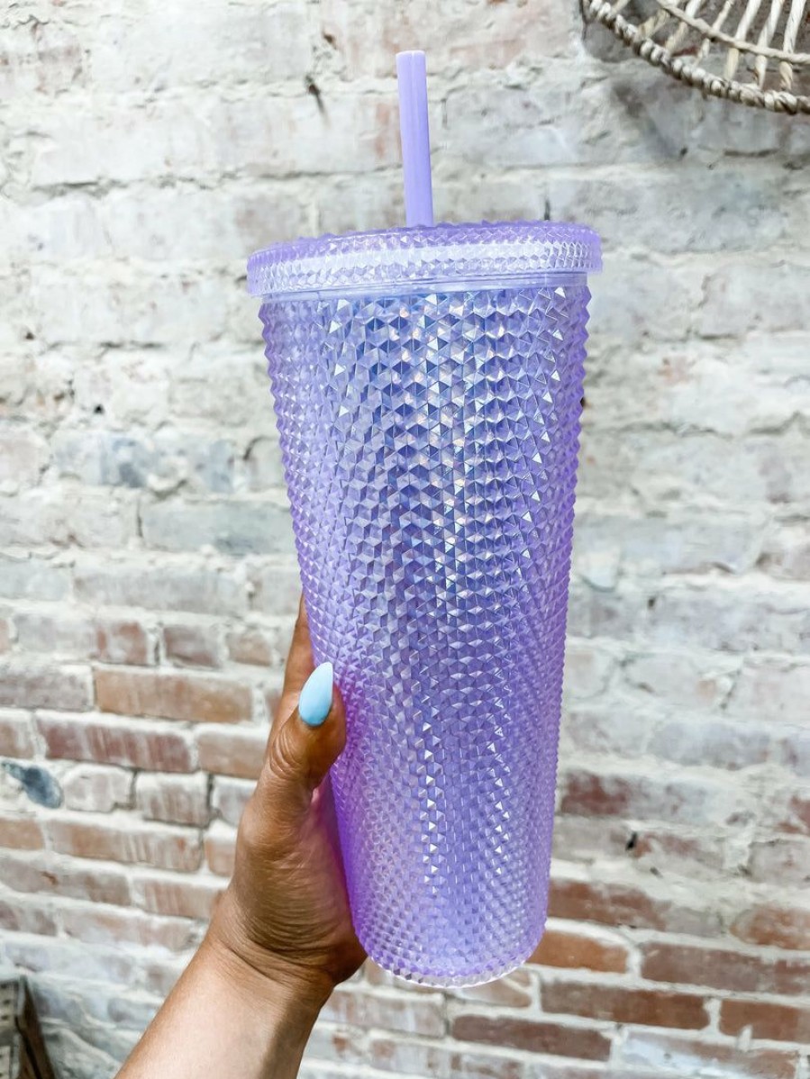 * Texas Bling Gifts Studded Tumbler- Irredescent Lilac Gifts