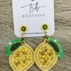 * Texas Bling Jewelry Lemon Drop Detailed Beaded Earrings Jewelry