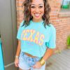 * G Ink Texas Chalky Mint Graphic Tees Summer