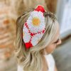 * Texas Bling Mary Red Sunflower Headband Hair Accessories Hair Accessories