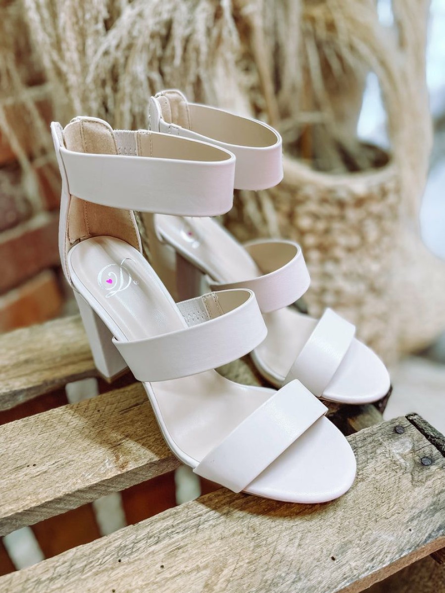 * Fortune Dynamic Shoes Night Sandals- Nude Heels