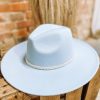 * Texas Bling Felt Hats Saylor Wide Brim Felt Hat- Baby Blue Hats