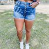 * Kancan Denim Everly High Rise Cuffed Shorts Bottoms