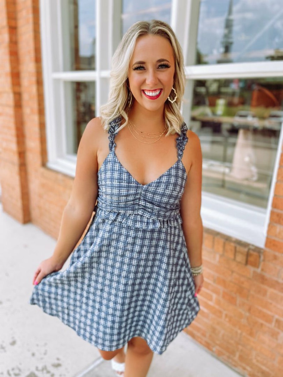 * &Merci Dresses Carrie Woven Plaid Cami Dress Dresses