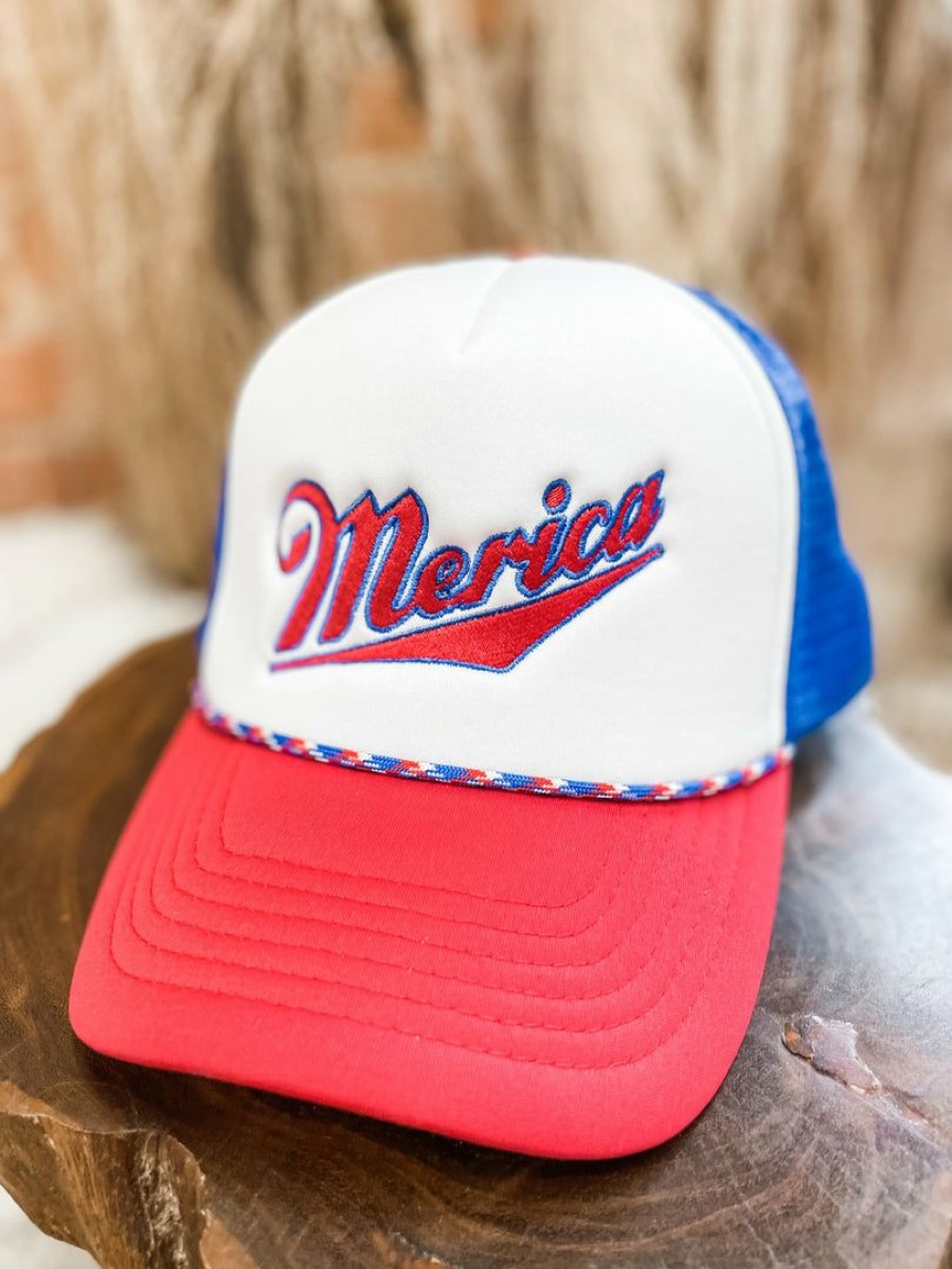 * Texas Bling Merica Foam Trucker Hat Hats