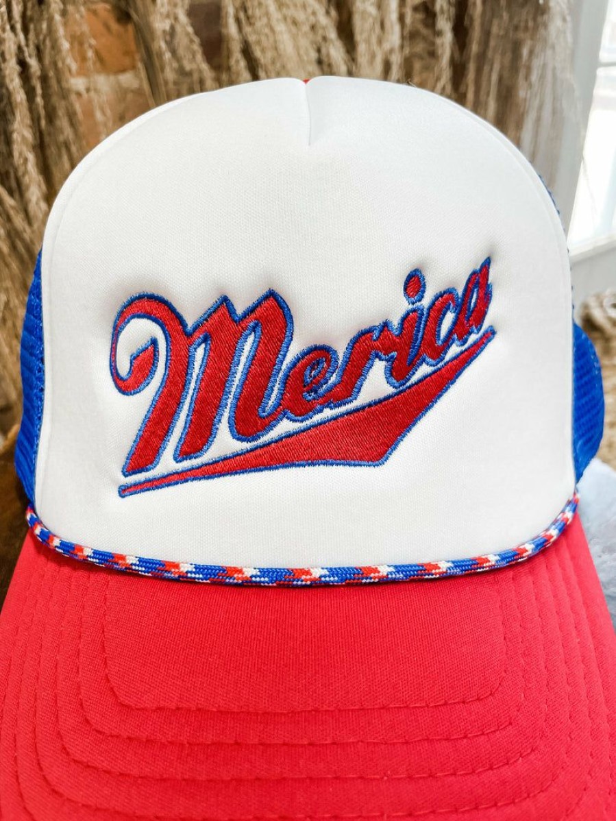 * Texas Bling Merica Foam Trucker Hat Hats