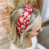 * Texas Bling Hair Accessories Paige Rose Knotted Headband- Red Hair Accessories