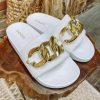 * Fortune Dynamic Shoes Talent Sandals- White Sandals