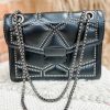 * Texas Bling Chloe Black Stud Crossbody Bags