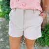 * Mittoshop Raya Front Pocket Shorts- Sand Bottoms