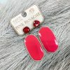 * Texas Bling Jewelry Livia Stone Drop Earrings- Red/ Red Jewelry