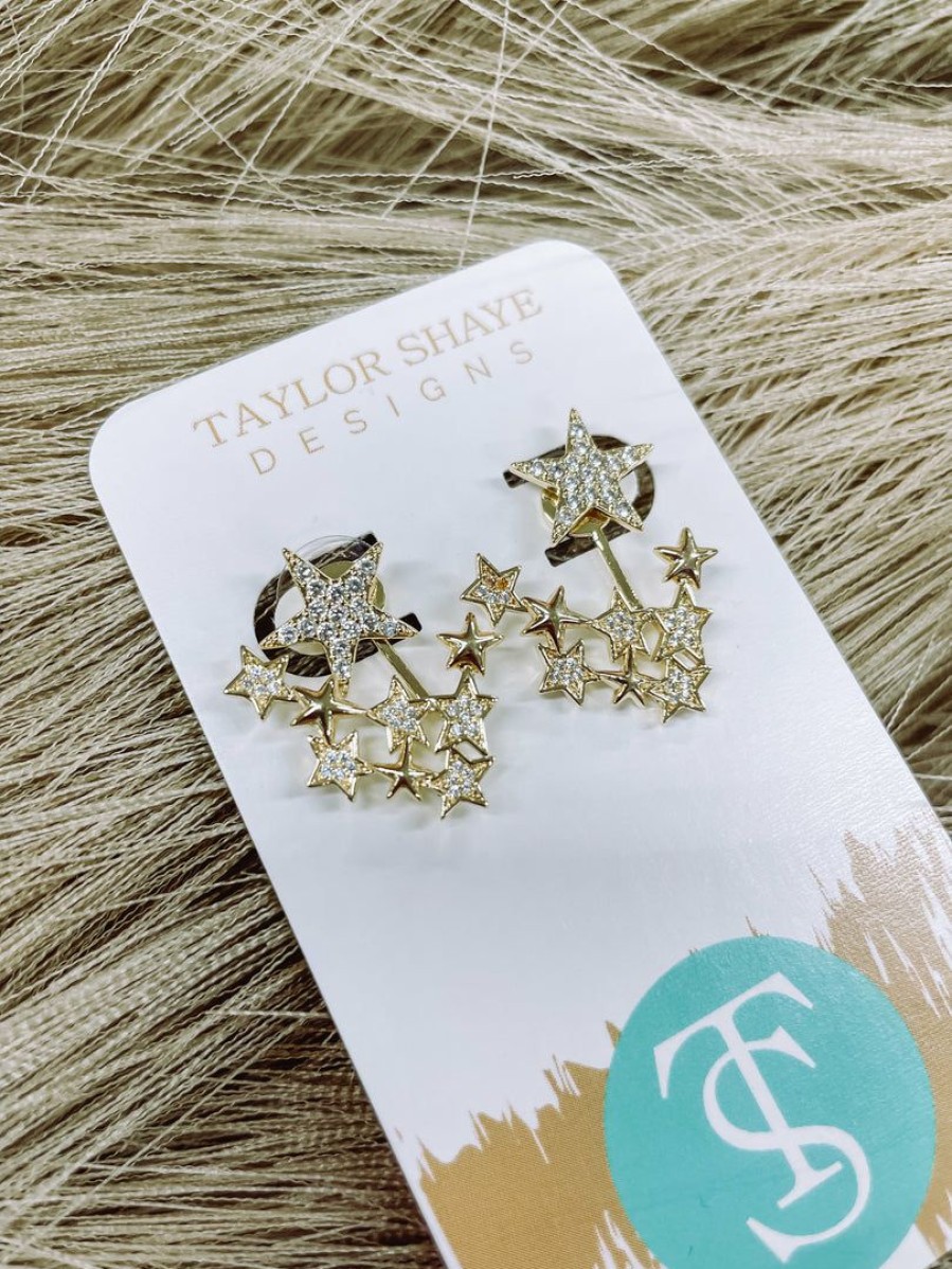 * Texas Bling Jewelry Eloise Star Cluster Stud Earrings Jewelry