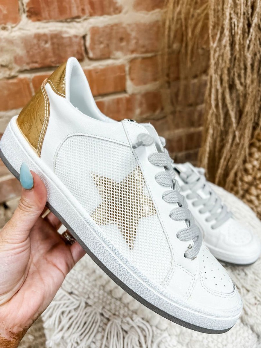 * Shu Shop Regina Star Sneaker- Gold Sneakers