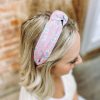 * Texas Bling Lena Floral Pastel Knotted Headband- Pink Hair Accessories