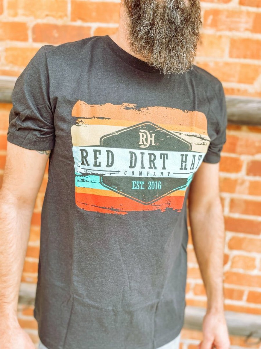 * Red Dirt Hat Company Army Sunset Graphic Tees Men'S