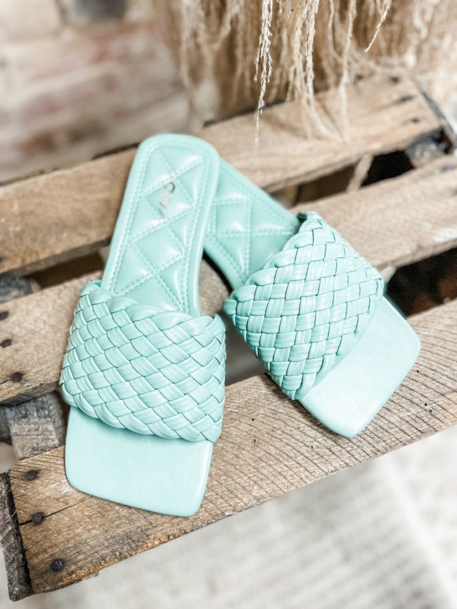 * Fortune Dynamic Tweet Sandals- Sage Shoes Sandals