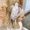 * Texas Bling Annie Ditsy Floral Knotted Headband- Purple Hair Accessories