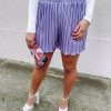 * Listicle Bottoms June Flowy Satin Shorts- Lavender Bottoms