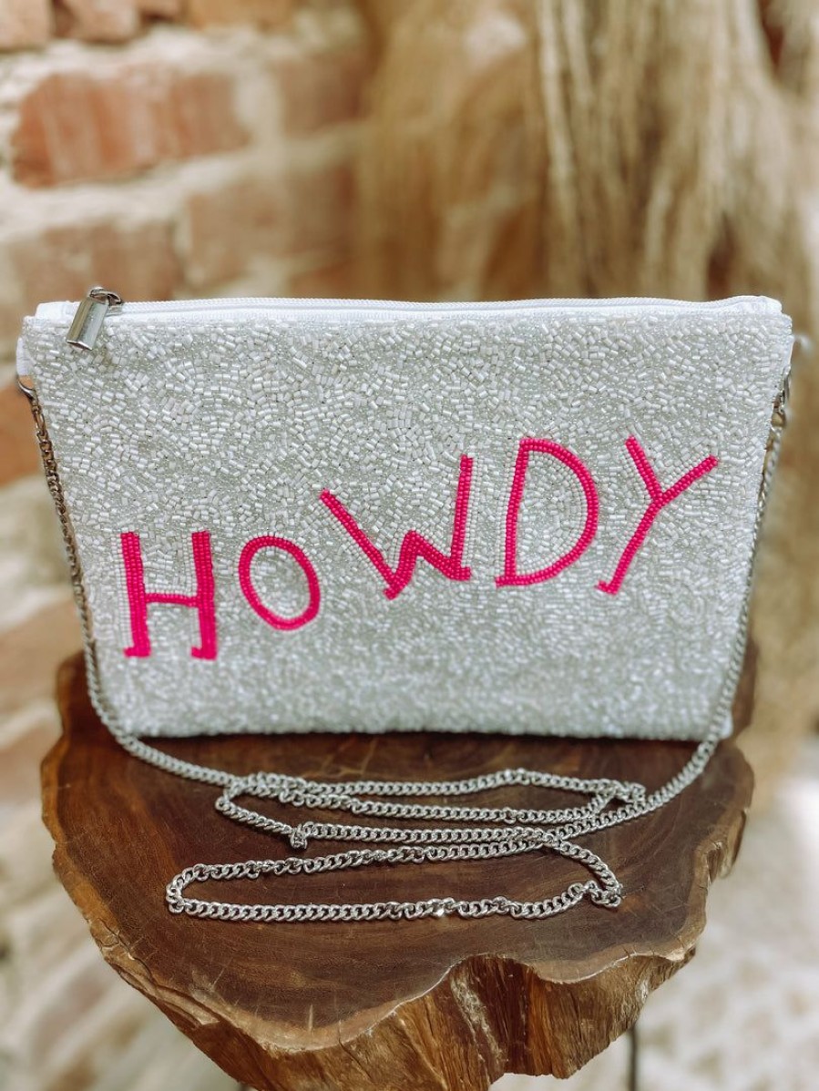 * Texas Bling Howdy Beaded Clutch Bags