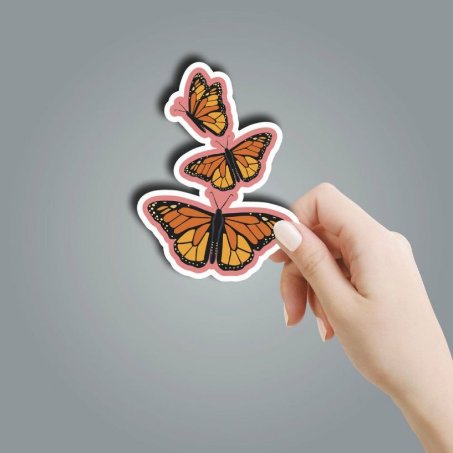 * Texas Bling Stickers Triple Butterfly Sticker Stickers