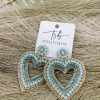 * Texas Bling Jewelry Blue Heart Earrings Jewelry