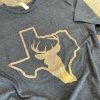 * G Ink Deer Texas Graphic Tees Men'S