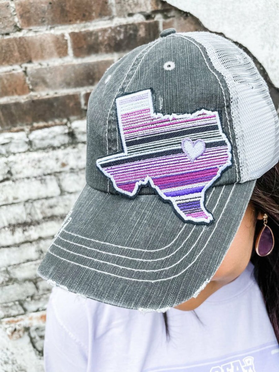 * Alley Ink Purple Serape Tx Hat Hats