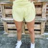 * Love Tree Sonia Fitted Athletic Shorts- Lime Bottoms