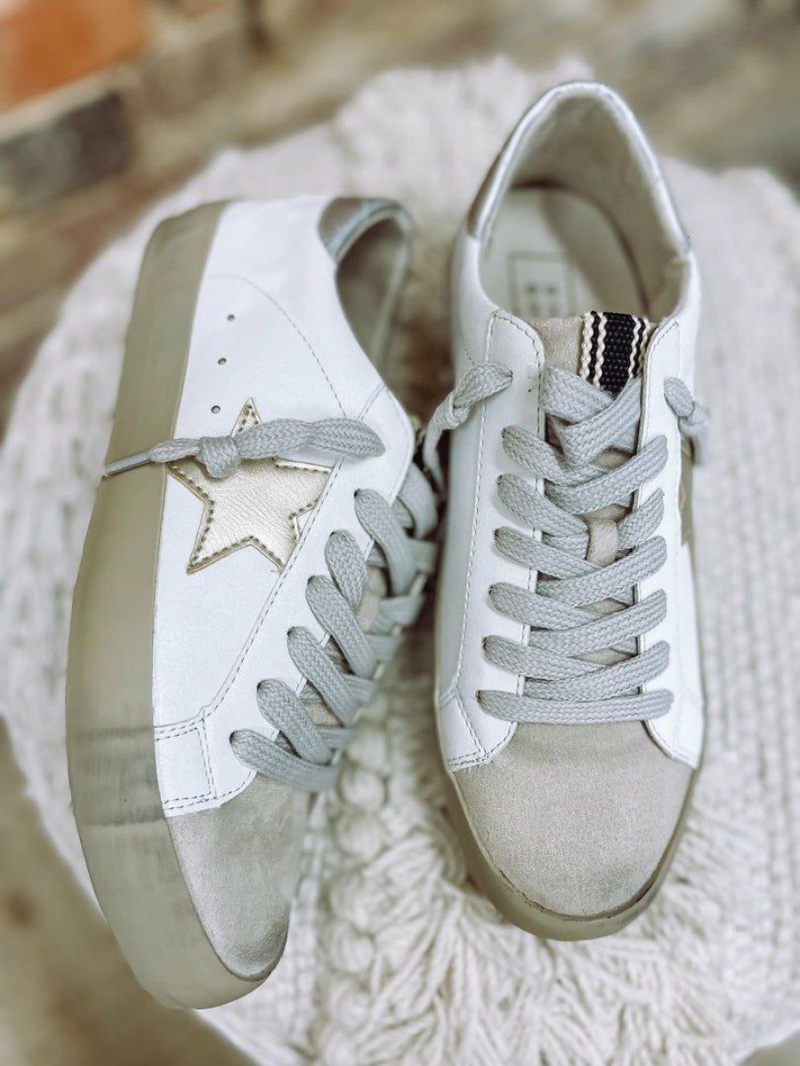 * Shu Shop Shoes Paris Star Sneaker- Gold Sneakers