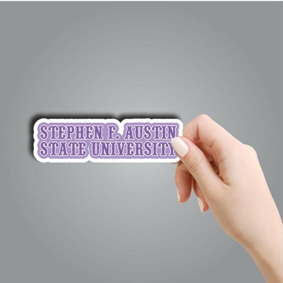 * Texas Bling Western Font Sfasu Sticker Stickers