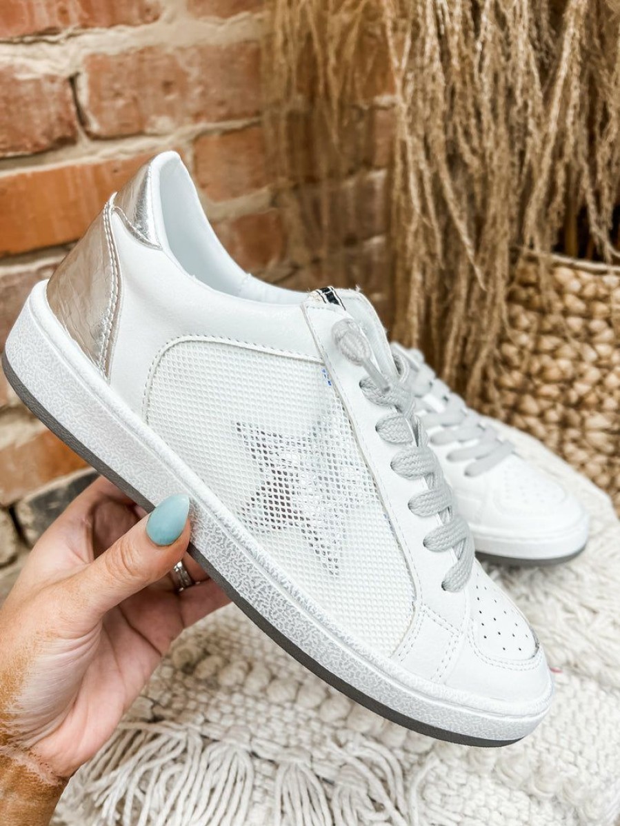 * Shu Shop Regina Star Sneaker- Silver Sneakers