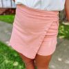 * Entro Kaylie Denim Asymmetric Skort Bottoms