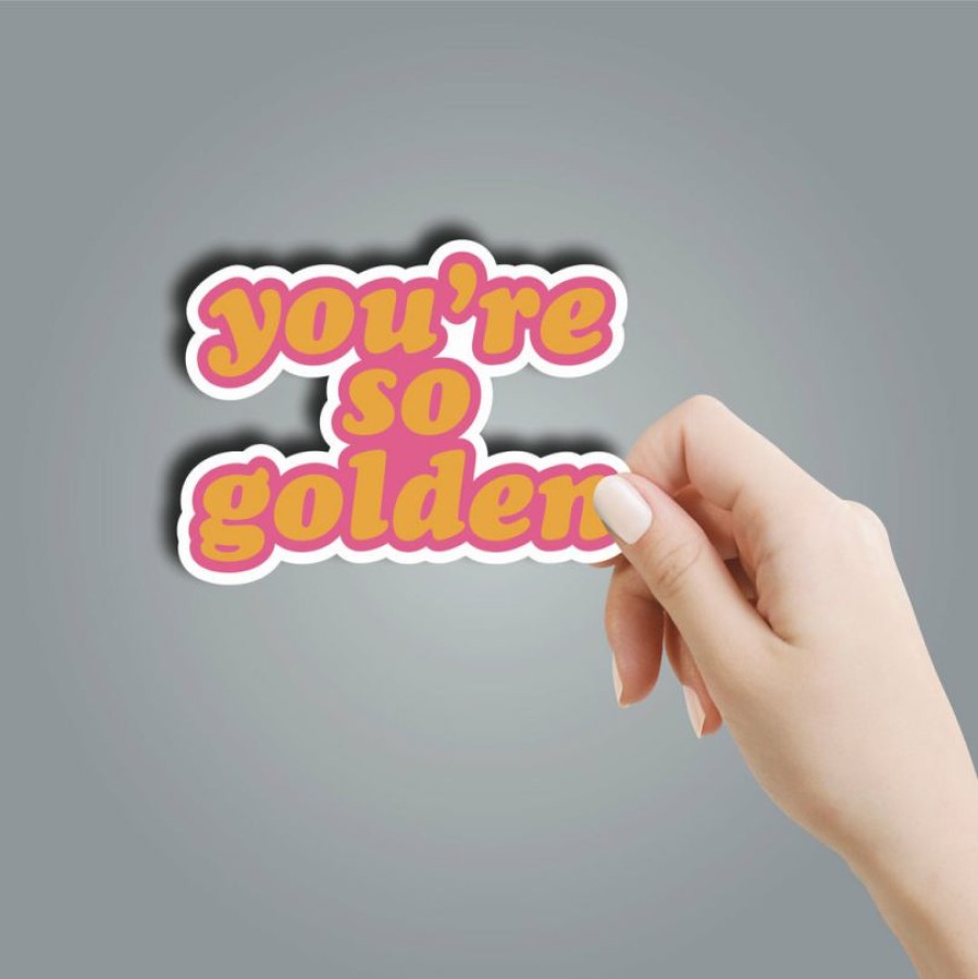 * Texas Bling Stickers You'Re So Golden Sticker Stickers