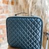 * Texas Bling Bags Harley Makeup Bag- Black Quilted Bags