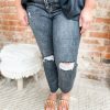 * Risen Vivian High Rise Distressed Relaxed Skinny Straight Jeans Bottoms