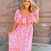 * Hailey & Co Plus Dahlia Printed Maxi Dress Plus