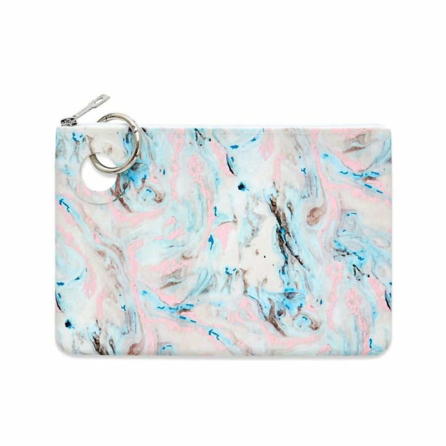 * Texas Bling Pastel Marble- Large Silicone Pouch Bags Gifts