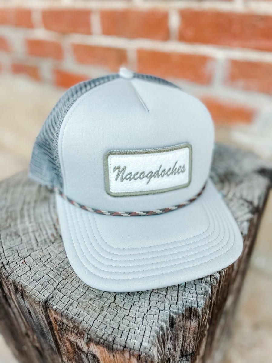 * Texas Bling Nacogdoches Laguna Trucker Cap- Grey Hats