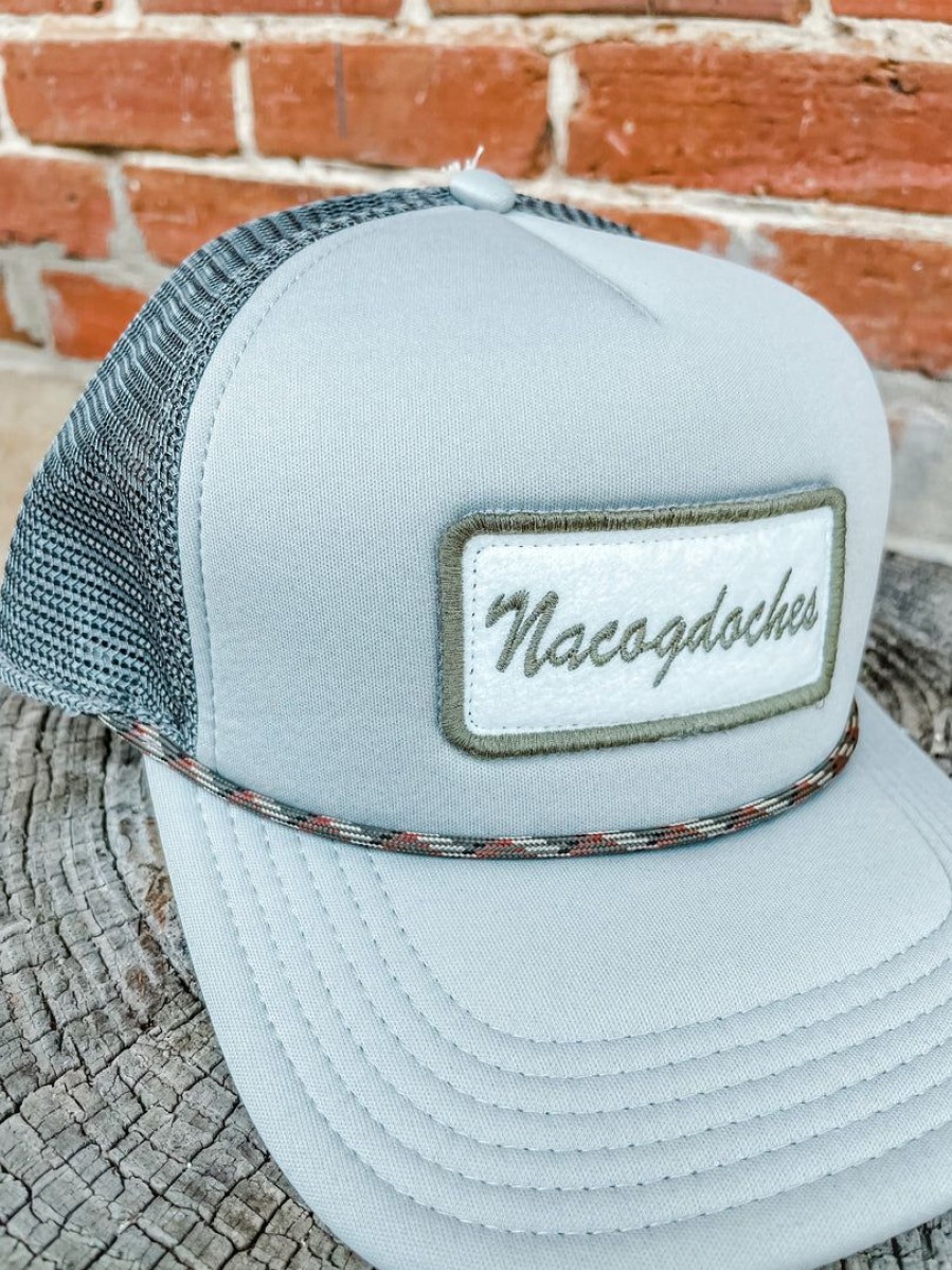 * Texas Bling Nacogdoches Laguna Trucker Cap- Grey Hats