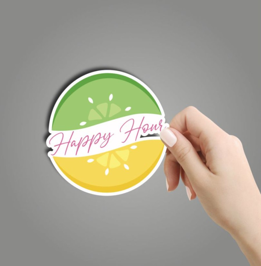 * Texas Bling Happy Hour Sticker Stickers Stickers